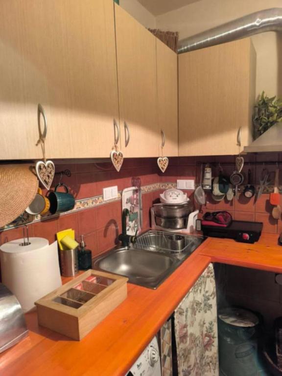 Kuchyňa alebo kuchynka v ubytovaní Cozy Apartment Alexandros near Aqueduct (Kamares)