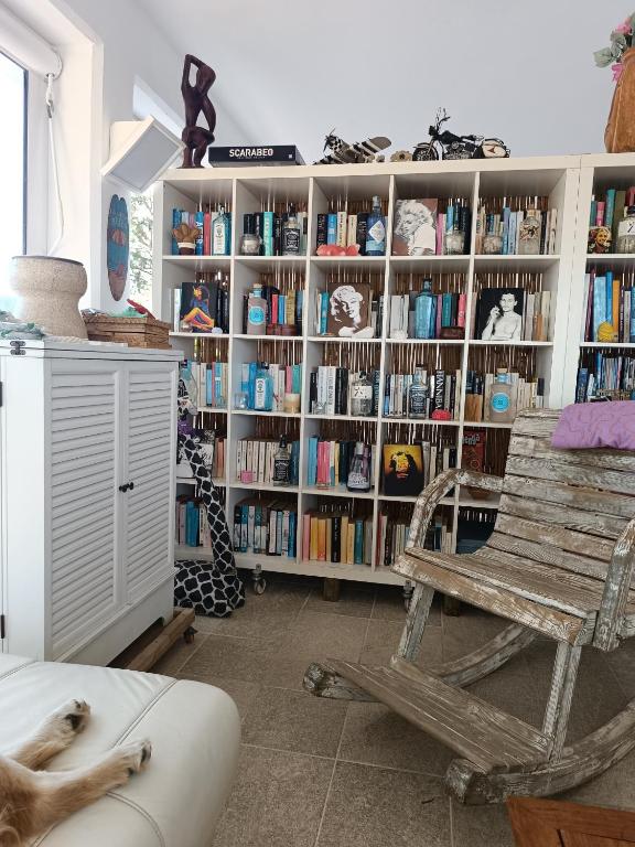 Knihovna v bed and breakfast