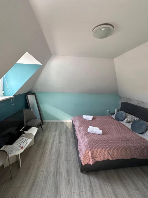 Łóżko lub łóżka w pokoju w obiekcie Jager Guesthouse