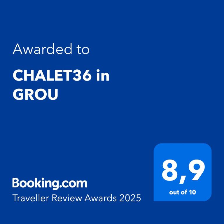 Certifikát, hodnocení, plakát nebo jiný dokument vystavený v ubytování CHALET36 in GROU