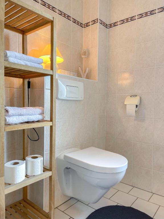 Koupelna v ubytování Hotel Carolaruh
