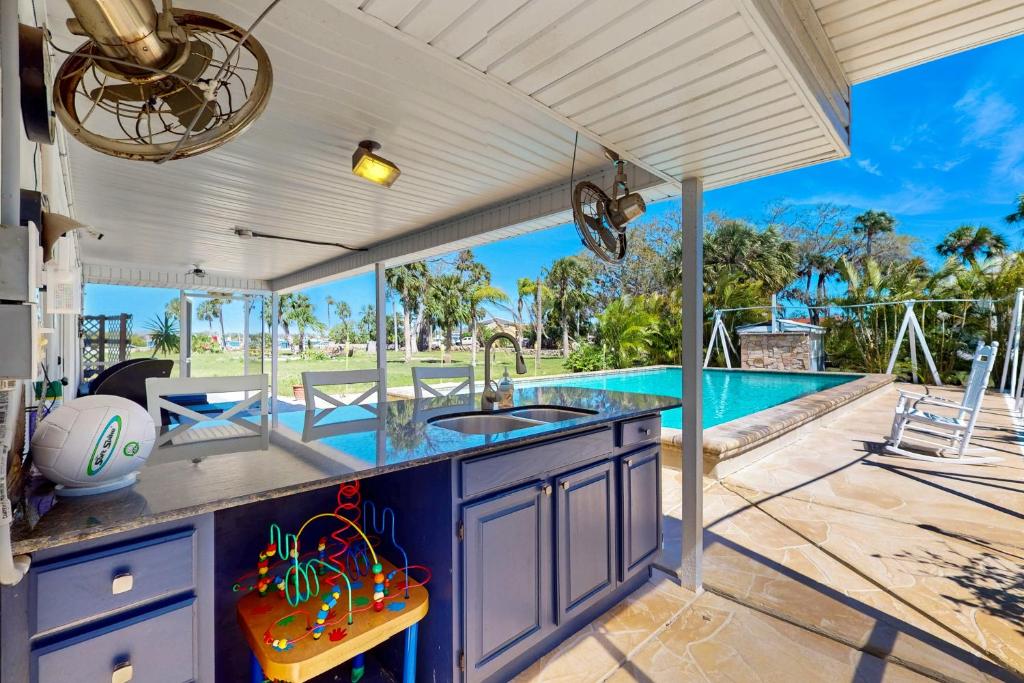 En balkon eller terrasse på Blue Shores