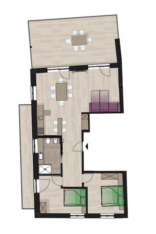 Plán poschodí v ubytovaní Torgglbauer Apartment 1