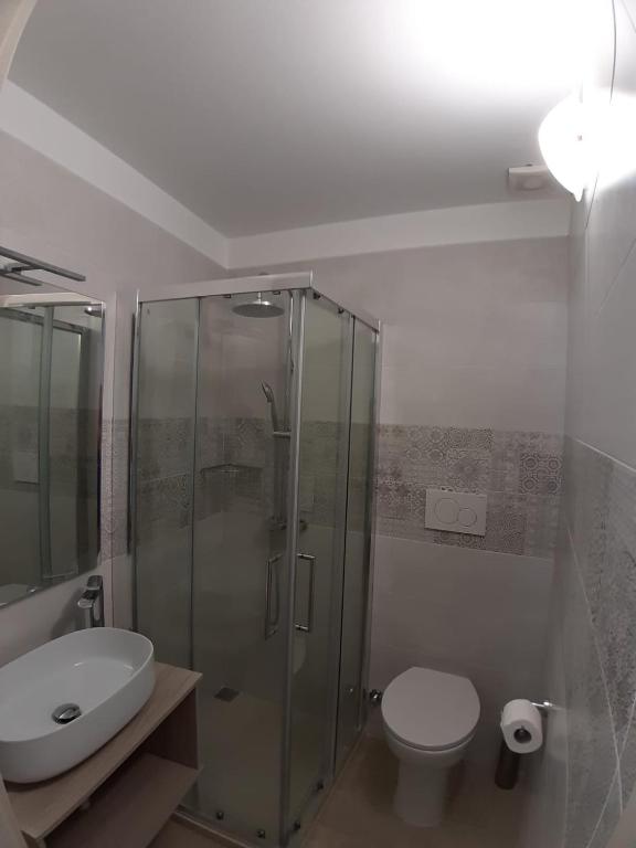 Koupelna v ubytování TORRE SUL MARE affittacamere Ugento