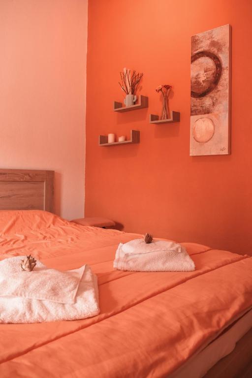 Postel nebo postele na pokoji v ubytování Cactus rooms