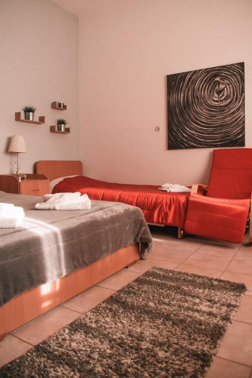 Posezení v ubytování Cactus rooms