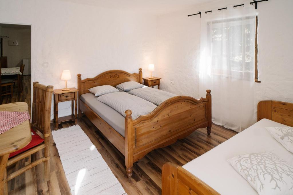 Postel nebo postele na pokoji v ubytování Gazdovský dvor B&B s Mini Wellness