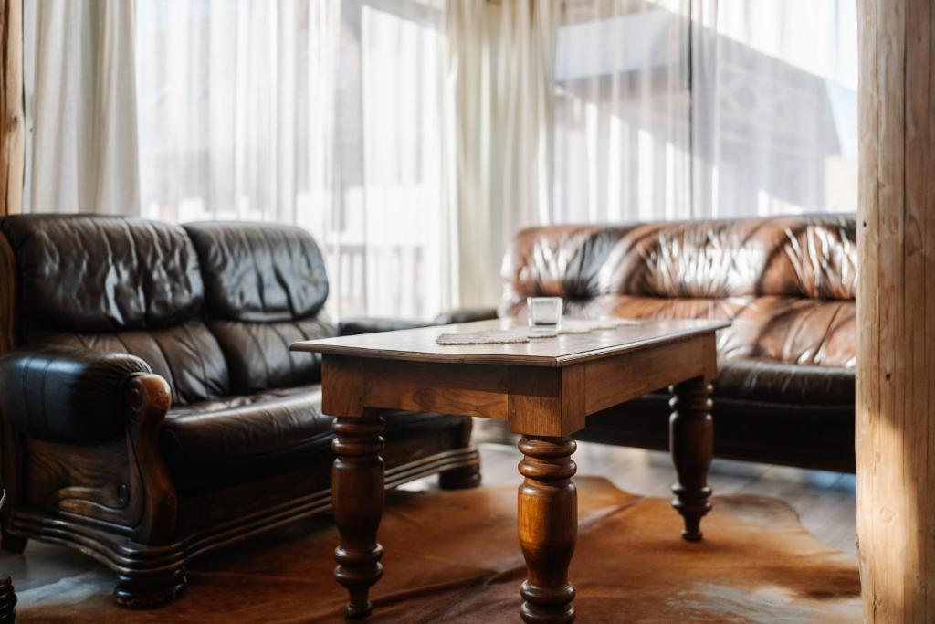 Posezení v ubytování Gazdovský dvor B&B s Mini Wellness