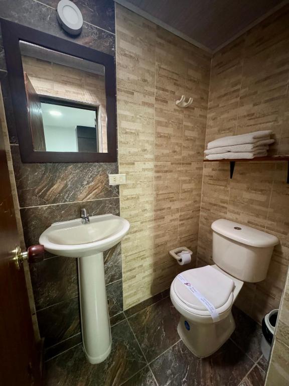 Koupelna v ubytování Hotel Tucan Pereira