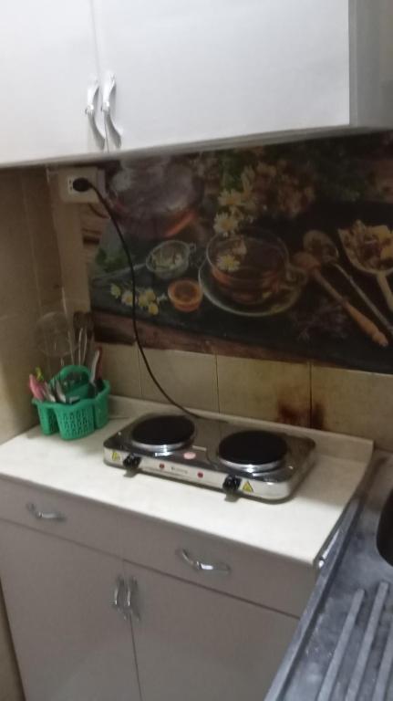 Kuchyň nebo kuchyňský kout v ubytování Sun Hostel