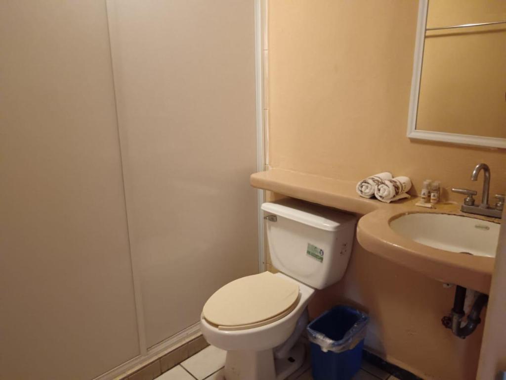 Koupelna v ubytování Hotel Tradicional Savaro SA de CV