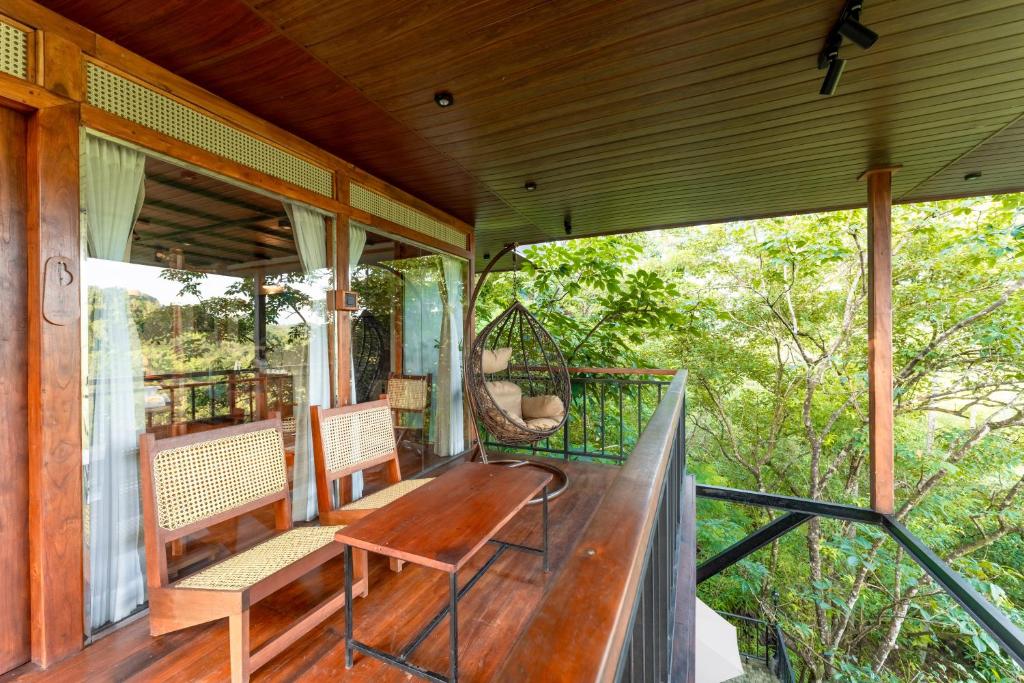 Balkón nebo terasa v ubytování Trance rabara resort