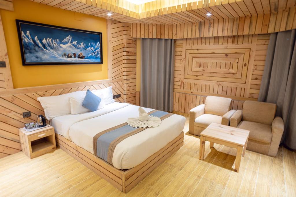 Setusvæði á Trekkers Inn Boutique Hotel Pokhara