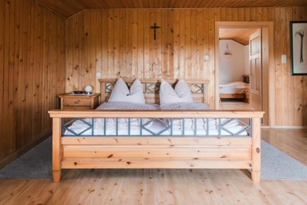Postel nebo postele na pokoji v ubytování Ferienhaus Altmann