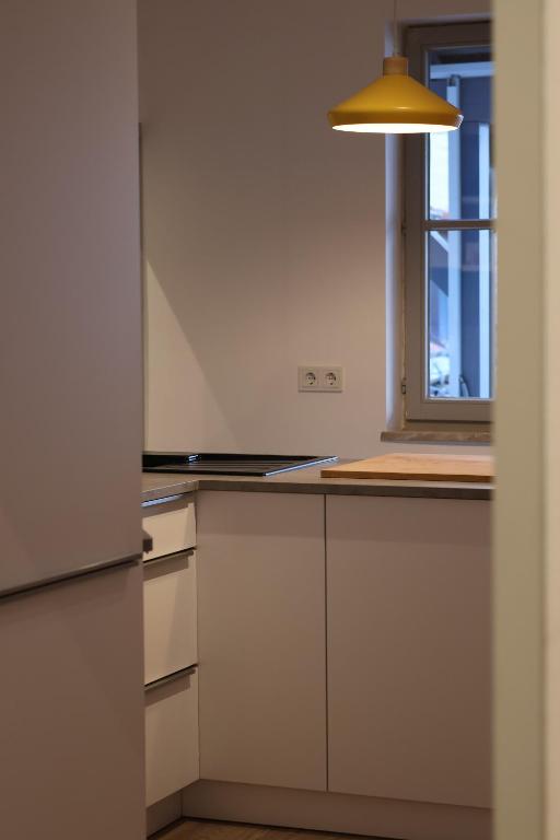Kuchyň nebo kuchyňský kout v ubytování Weinbar & Gästehaus Himmelstoss