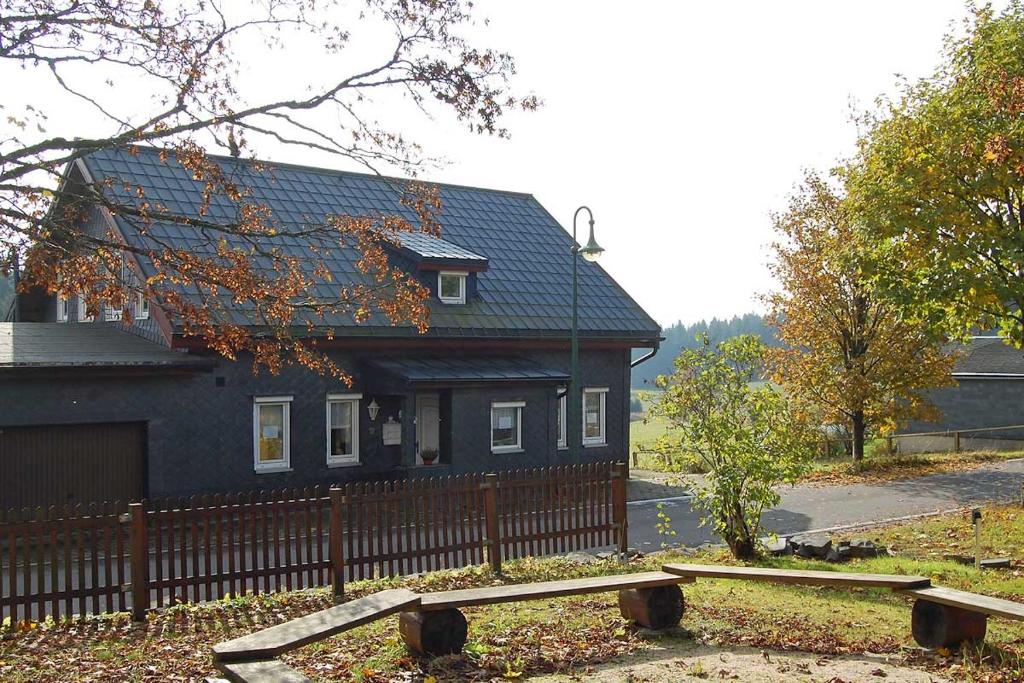 Zahrada ubytování Ferienhaus Rennsteigidylle