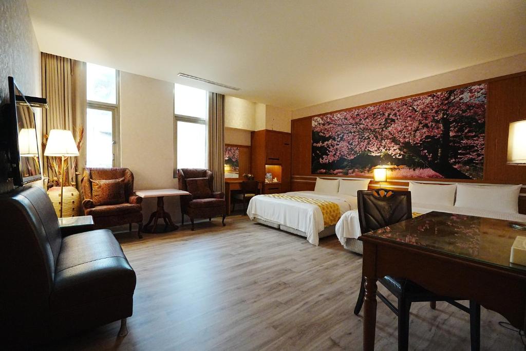 Postel nebo postele na pokoji v ubytování York Hotel