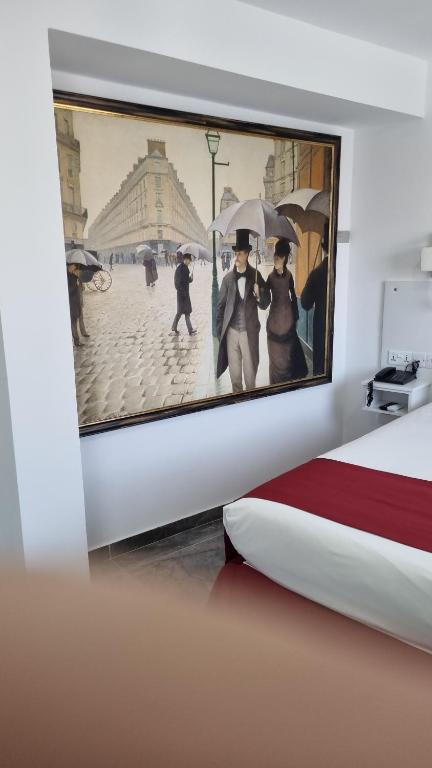 Postel nebo postele na pokoji v ubytování Art & Wine Boutique Hotel