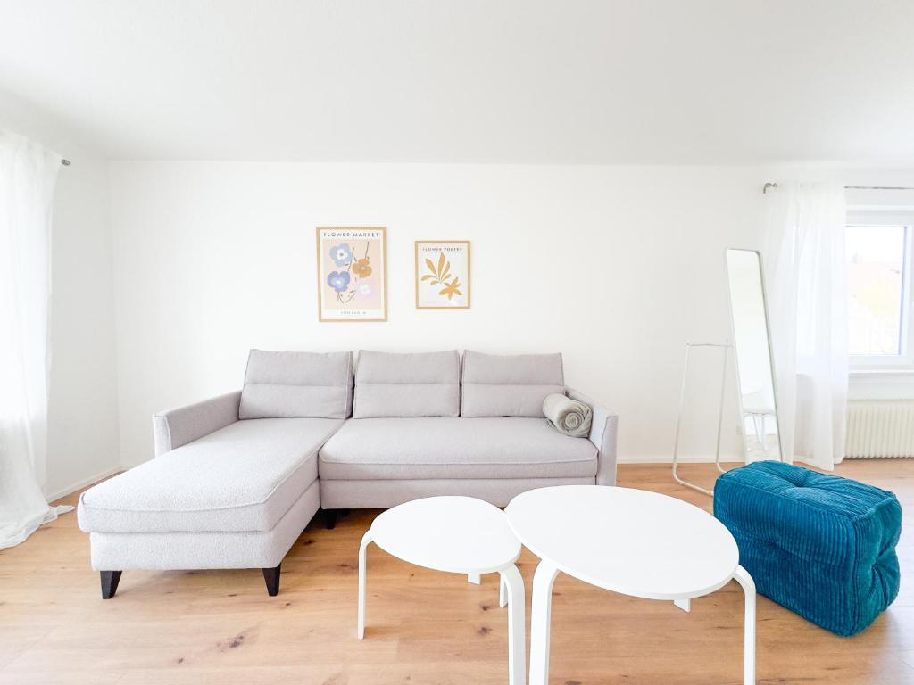 Posezení v ubytování Modernes Apartment in Bad Wörishofen