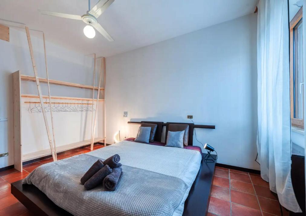 Postel nebo postele na pokoji v ubytování Salesiani rooms