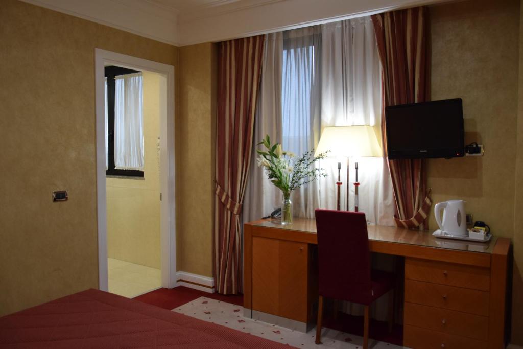 TV a/nebo společenská místnost v ubytování Hotel Perusia