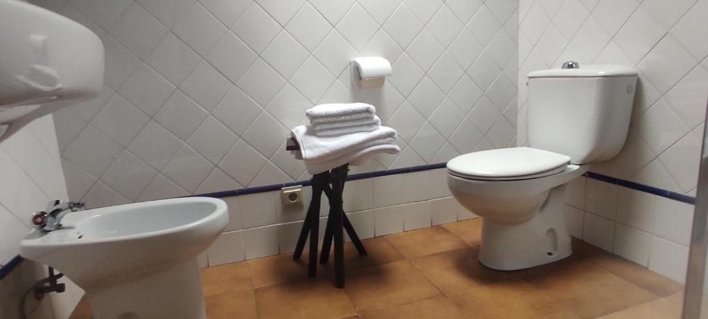 Koupelna v ubytování Hostal Mendaurpe