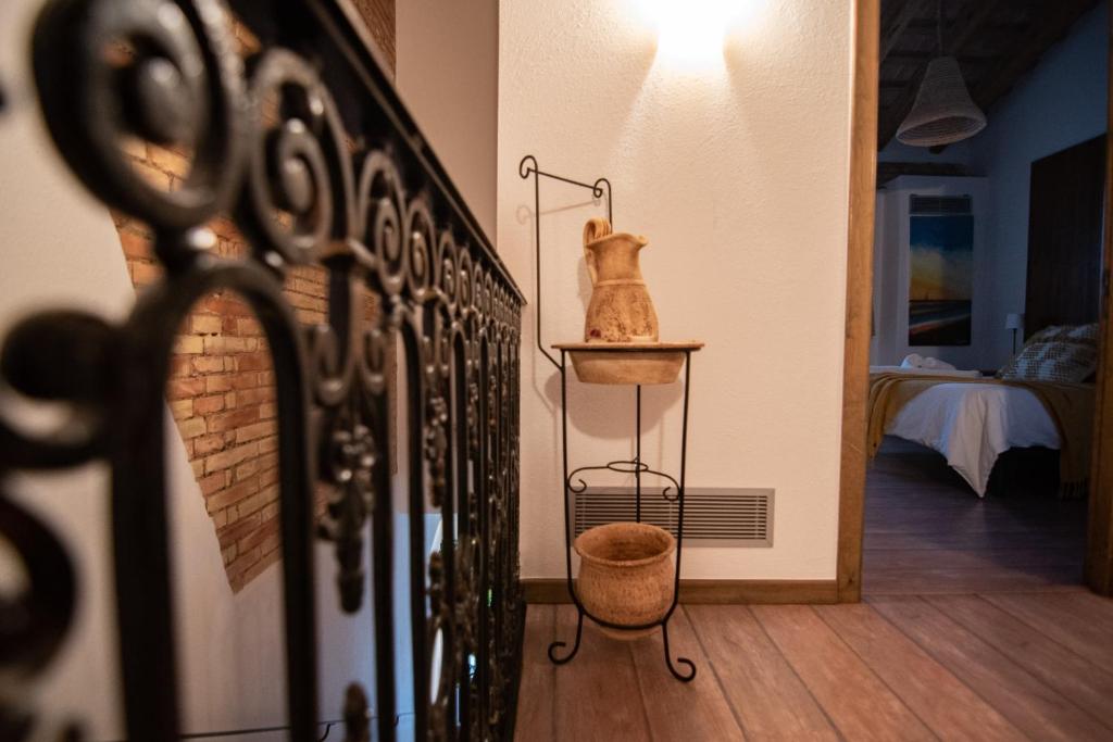 Postel nebo postele na pokoji v ubytování Masia Tinet
