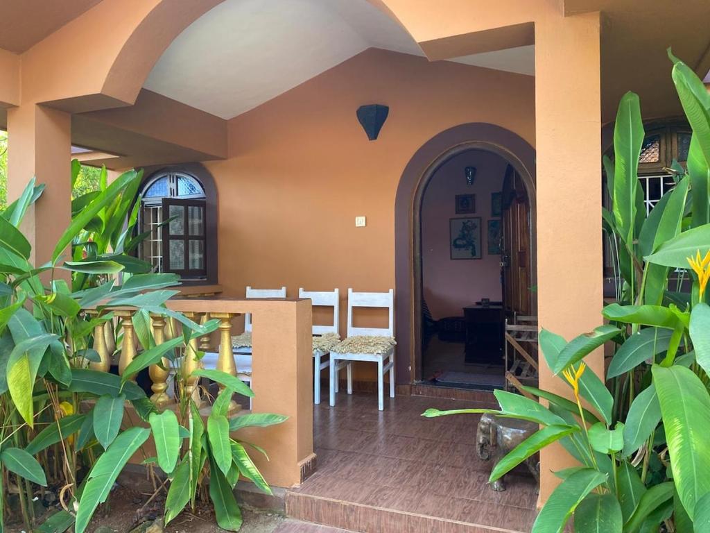 Um jardim no exterior de Anjuna Hideout