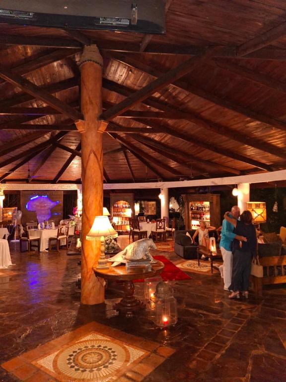 Restaurace v ubytování African House Resort