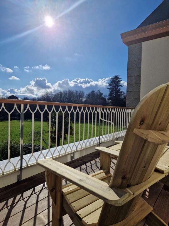Balkón nebo terasa v ubytování Domaine du cloitre