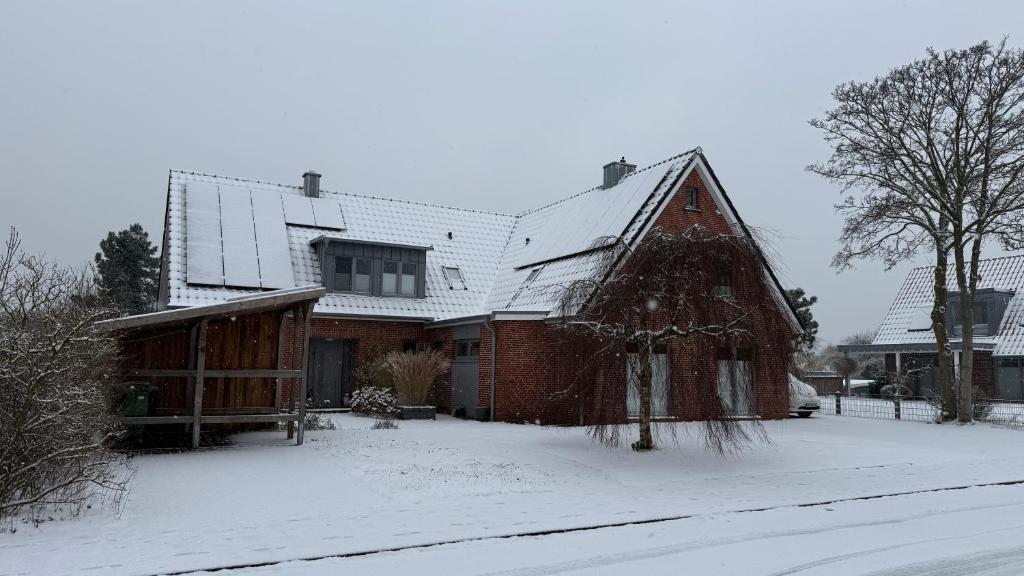 Dünenhus Borkum v zimě