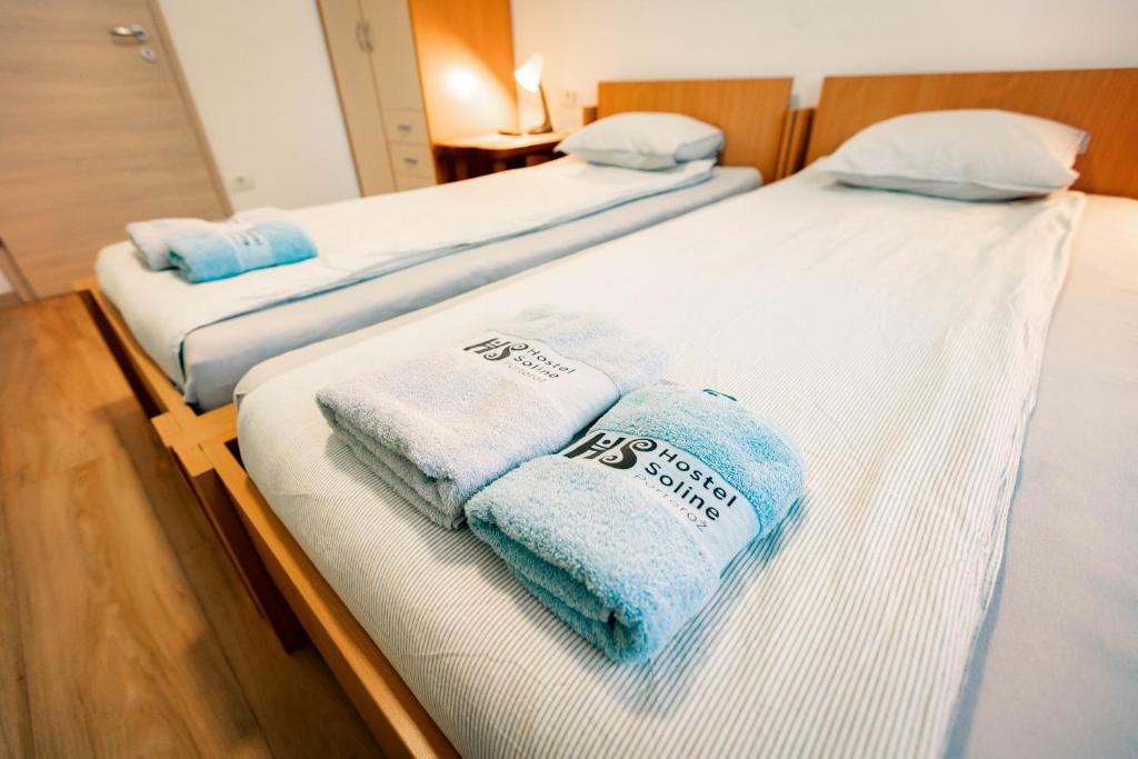 Postel nebo postele na pokoji v ubytování Hostel Soline
