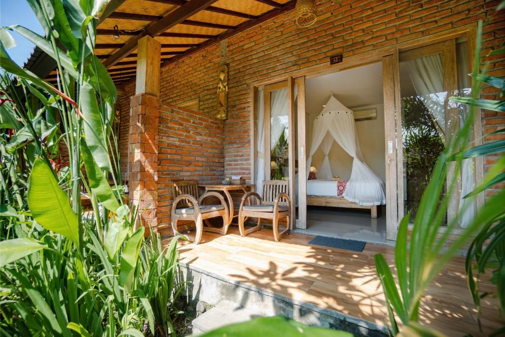 Zahrada ubytování Kailash Bali