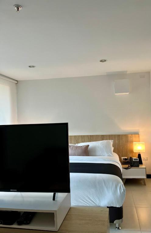 Postel nebo postele na pokoji v ubytování Suites - Hotel Rioverde