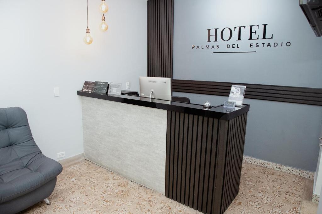 Vstupní hala nebo recepce v ubytování Hotel Palmas del Estadio
