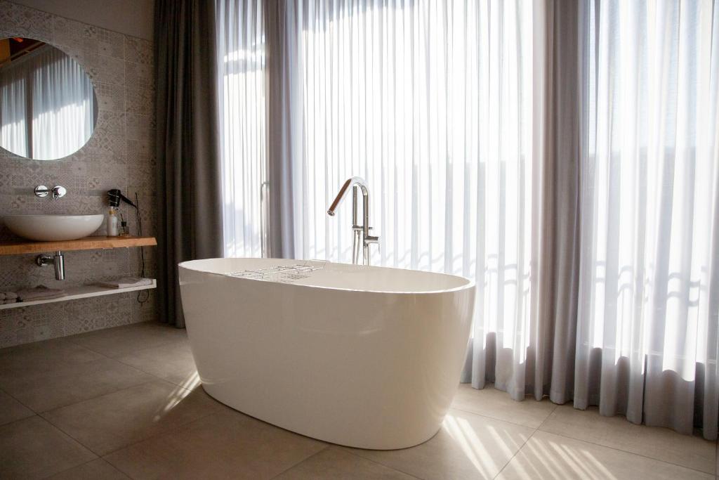 Koupelna v ubytování B&B LA VALLUNA