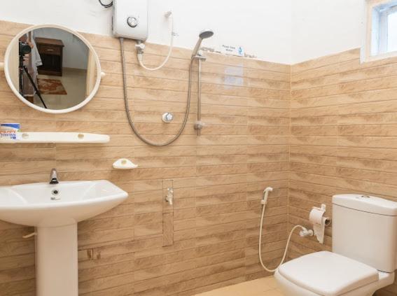 Koupelna v ubytování TEMBO Cottage Wilpattu