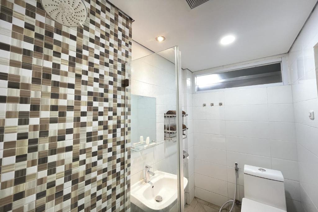 Koupelna v ubytování Hotel Lengkong 2