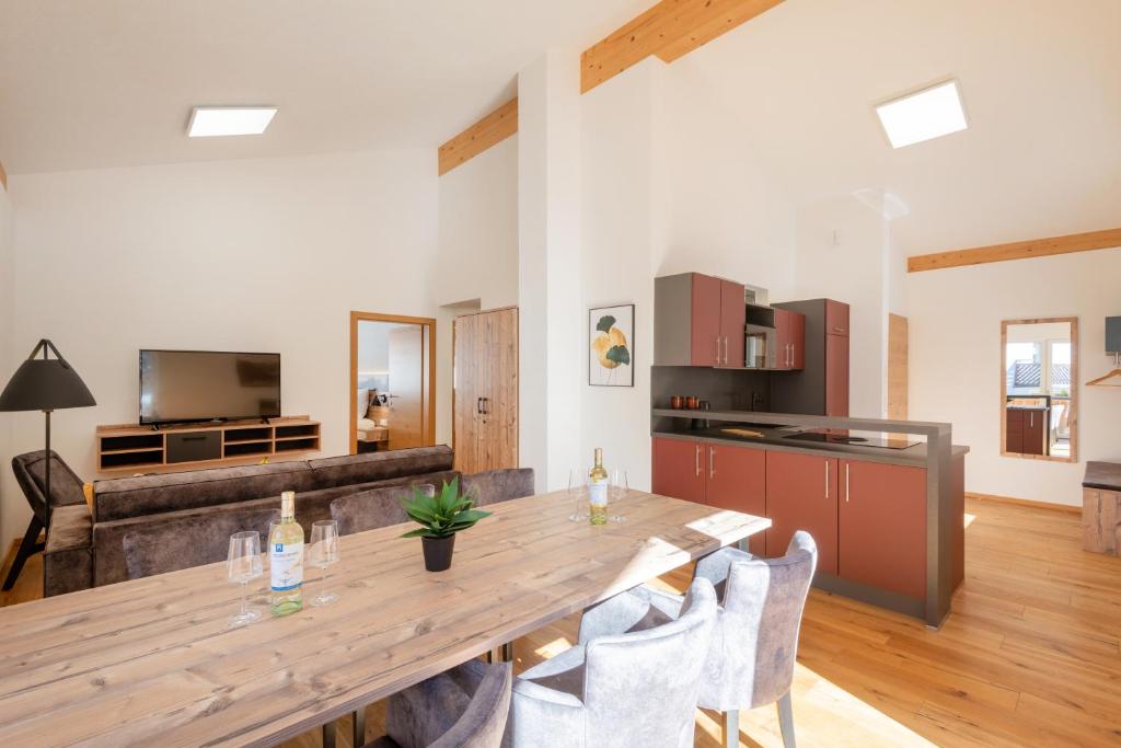 Kuchyň nebo kuchyňský kout v ubytování Gaia Lodge