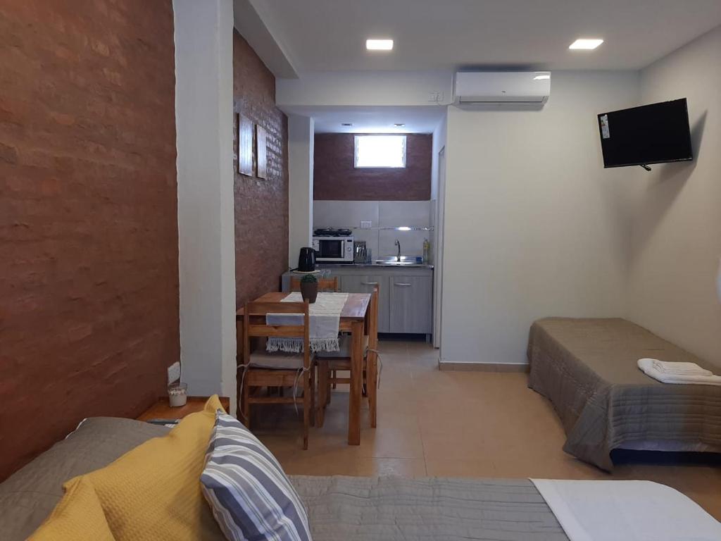 Kuchyň nebo kuchyňský kout v ubytování Temporario corrientes