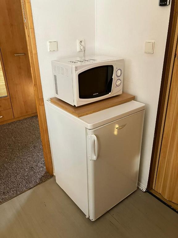 Kuchyň nebo kuchyňský kout v ubytování Kemp Horní Bečva