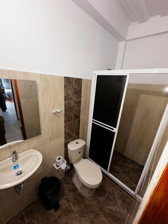 Koupelna v ubytování Casa Turistica JM