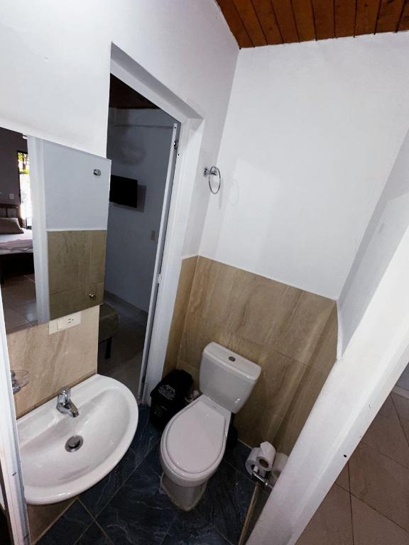 Koupelna v ubytování Casa Turistica JM