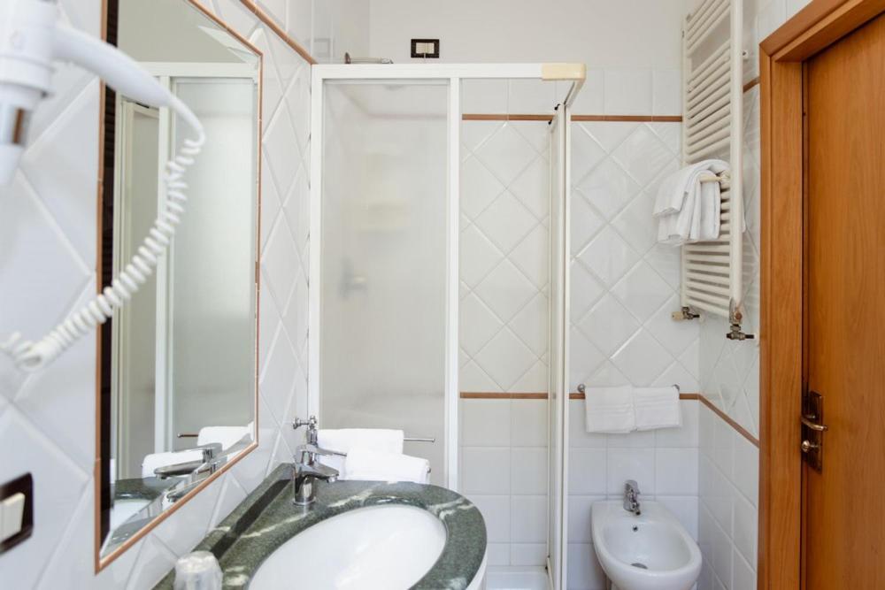Koupelna v ubytování Hotel Rossi