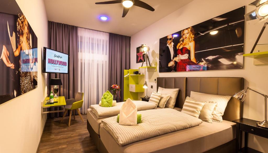 TV a/nebo společenská místnost v ubytování Wuschl Lounge