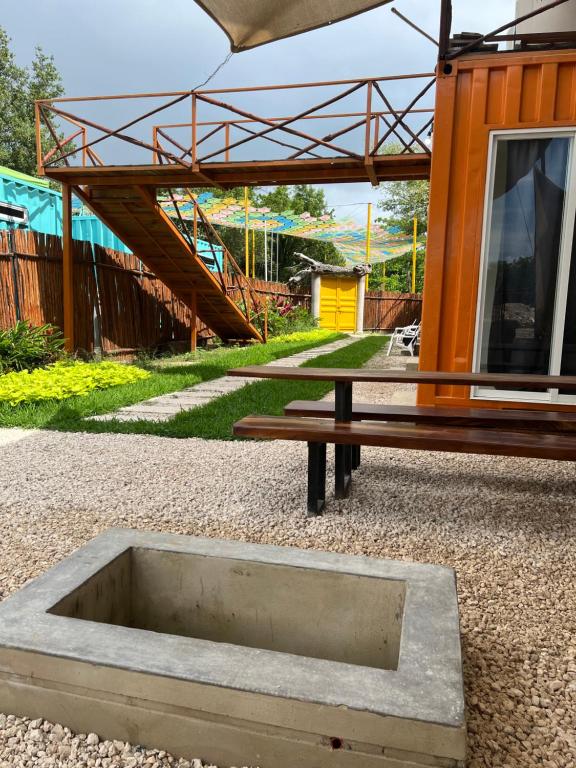 Zahrada ubytování JungleBox