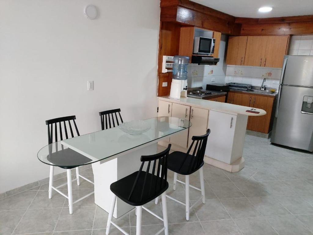 Kuchyň nebo kuchyňský kout v ubytování REEF APTOS 1 Cuadra de la playa