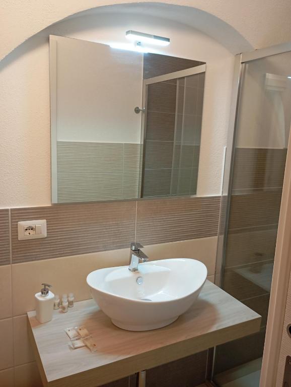 Koupelna v ubytování B&b La Fontana