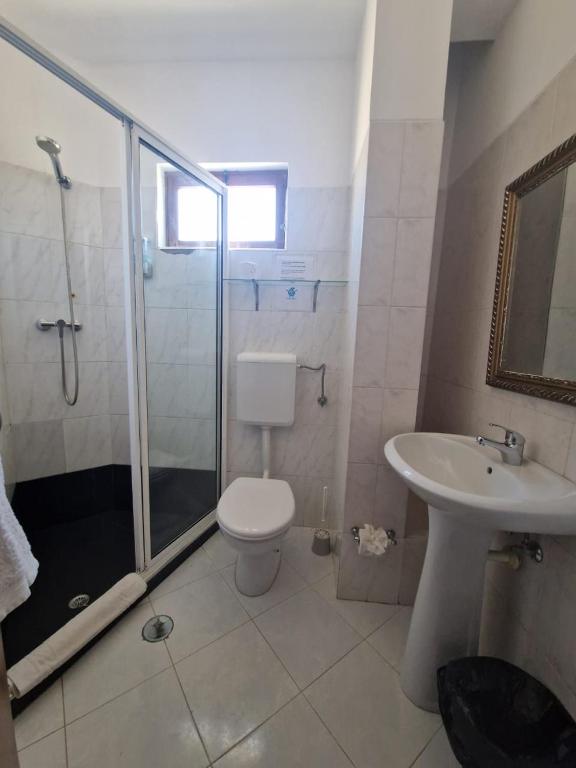 Koupelna v ubytování Residencial Raiar