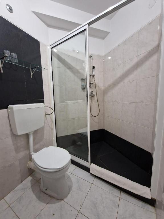 Koupelna v ubytování Residencial Raiar